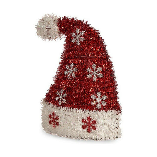 Decorative figure Christmas Hat Decorative ribbon 9 x 23 x 17 cm Plastic polypropylene