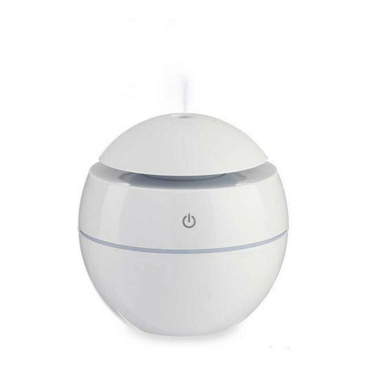 Aroma diffuser humidifier with multi-colored LED White Plastic (130 ml) (10 x 10 x 10 cm)