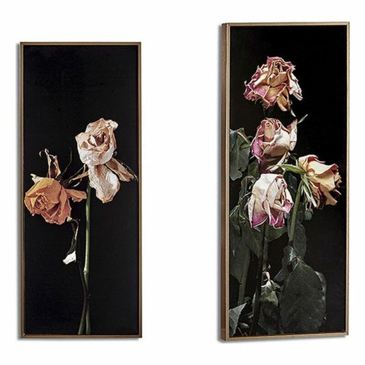 Painting Gilded Gėlės Black chipboard (21.2 x 2 x 51.2 cm)