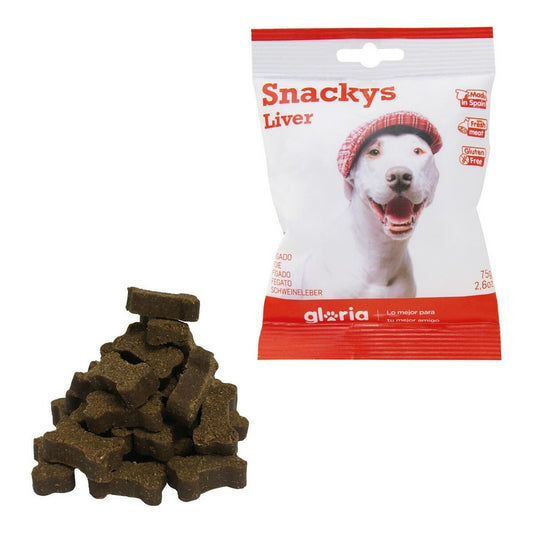 Dog treat Gloria Display Snackys Liver (30 x 75 g)