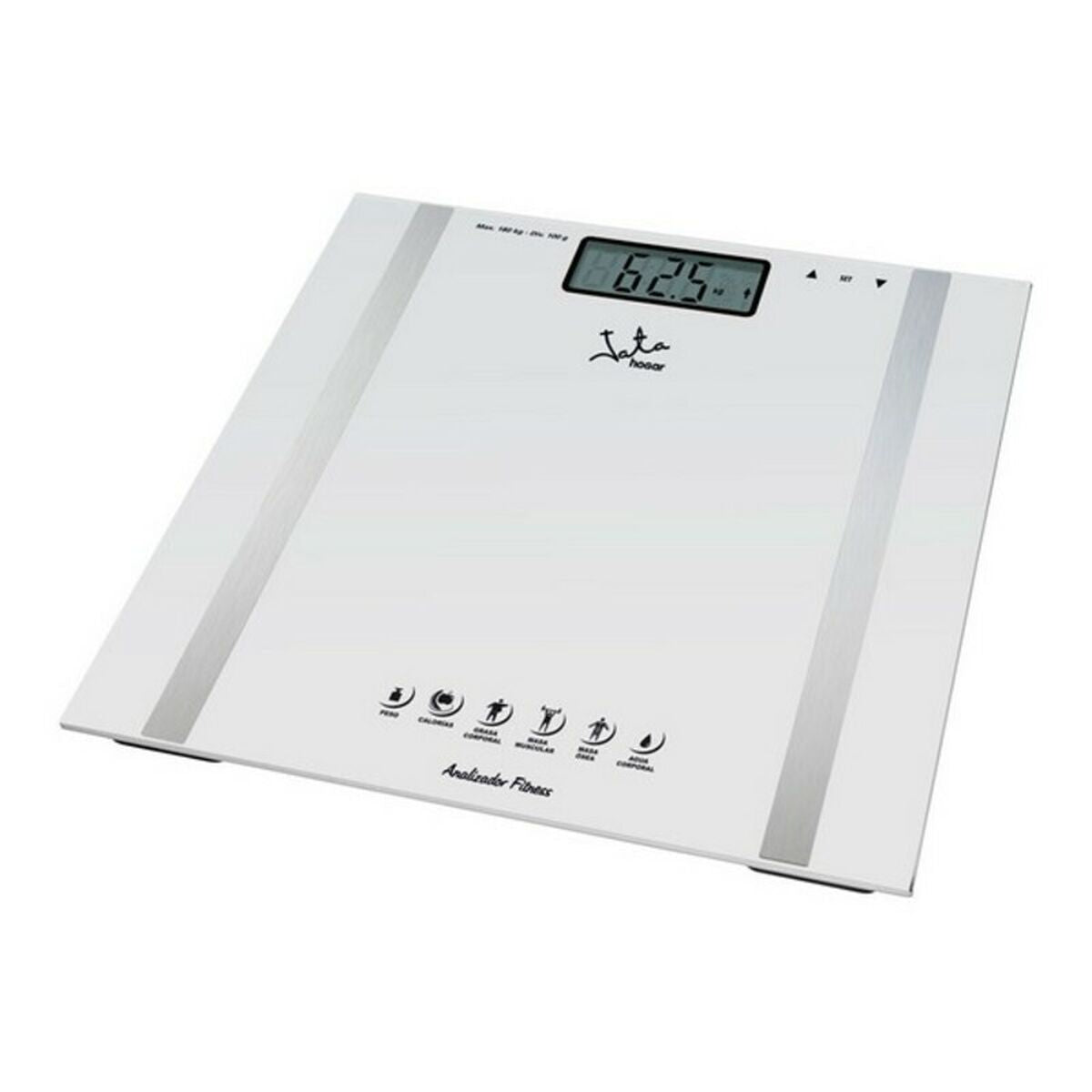 Digital personal scale JATA 8436017660708 180 Kg White Steel