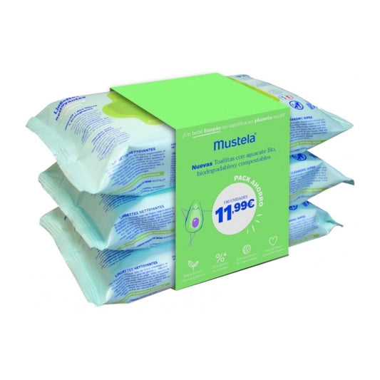 Wet wipes Mustela 180 Parts