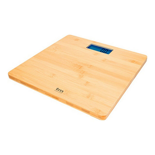 Digital personal scale TM Electron Brown Bamboo
