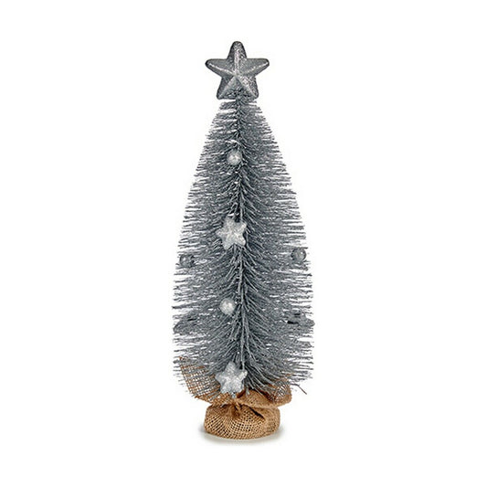 Christmas tree and star Silver 13 x 41 x 13 cm