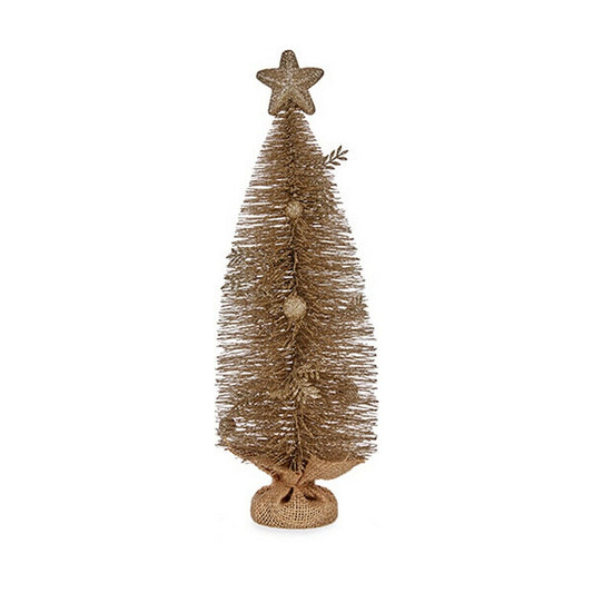 Christmas tree and star 23 x 14.5 x 46 cm Champagne