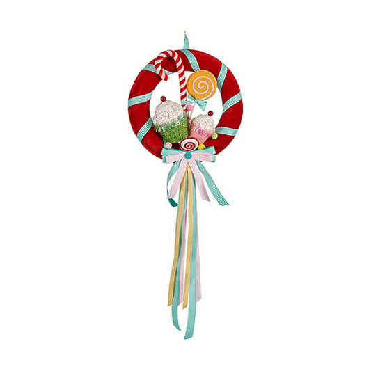 Christmas wreath Multicolored Synthetic (40 x 12 x 42 cm)