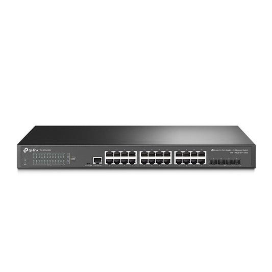 TP-Link TL-SG3428X verkkokytkin Hallittu L2+/L3 Gigabit Ethernet (10/100/1000) 1U Musta - KorhoneCom