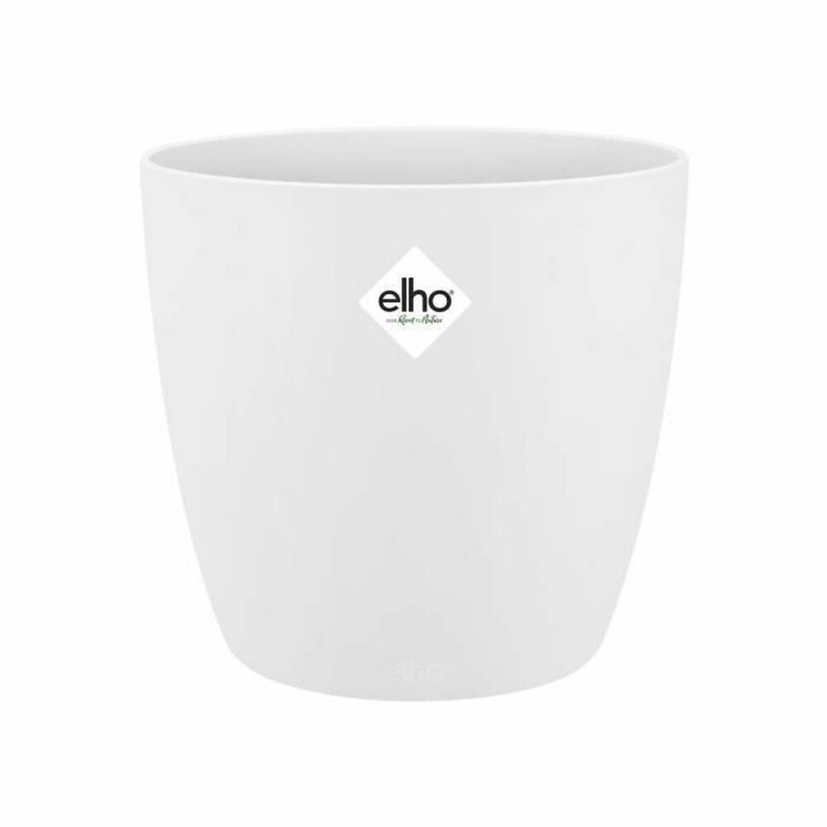 Flowerpot Elho White Plastic Round
