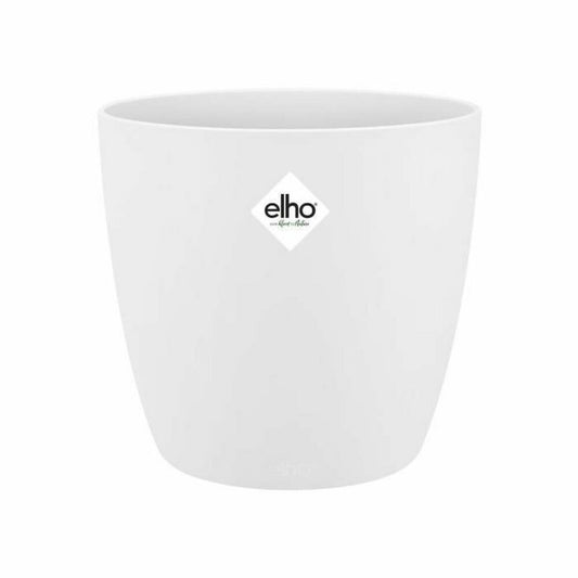 Flowerpot Elho White Plastic Round
