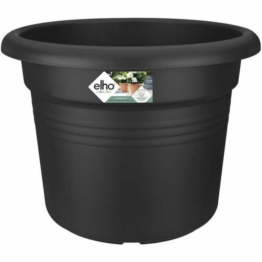 Flowerpot Elho Black Round Plastic Ø 40 cm