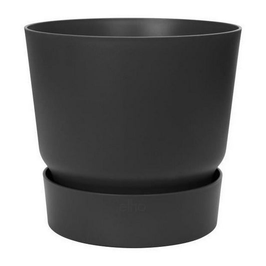 Flowerpot Elho Greenville Black Plastic Round Ø 40 cm Ø 39 x 36.8 cm