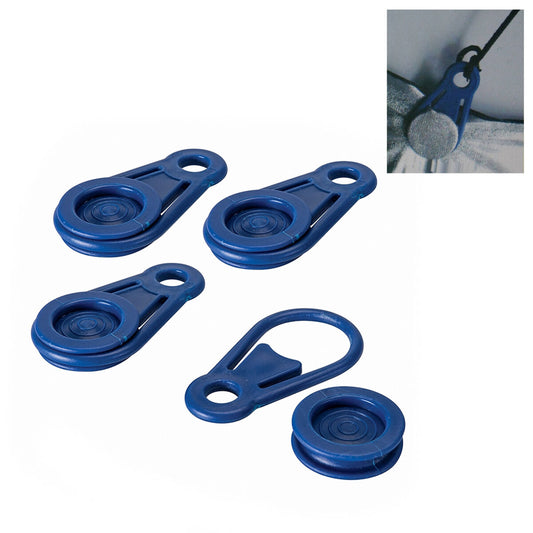 Awning and tarpaulin clamps set Bensontools Klipsi Blue 6 parts Ø 0.44 x 8.3 cm