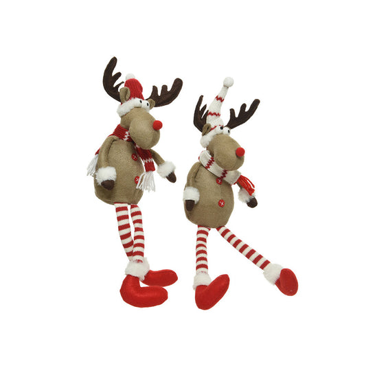 Soft toy Decoris Christmas reindeer 12.5 x 16 x 49 cm