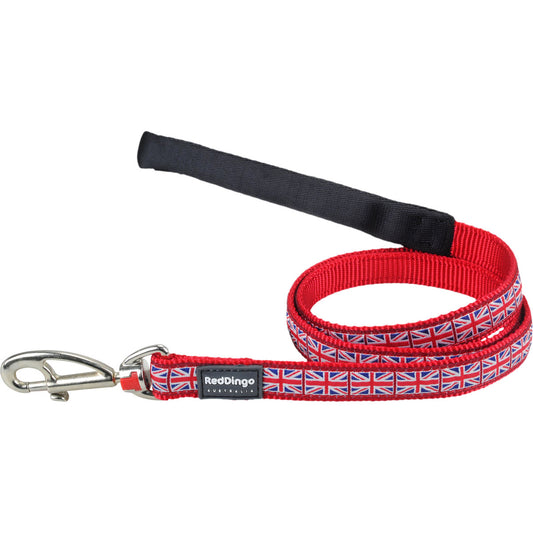 Dog leash Red Dingo Union Jack 1.2 m Red 1.2 x 120 cm