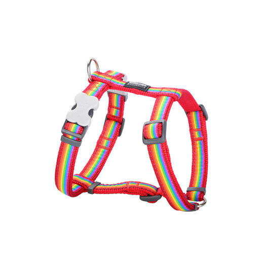 Dog harness Red Dingo Rainbow 25-39 cm Multicolor