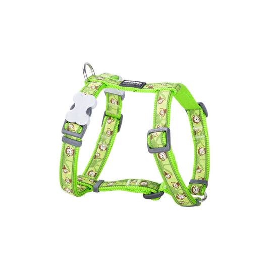 Dog harness Red Dingo STYLE MONKEY LIME GREEN 45-66 cm 36-59 cm