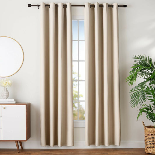 Curtain Amazon Basics 245 x 140 cm Beige (Refurbished Products B)