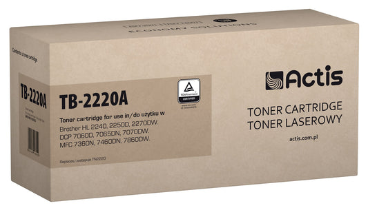 Actis TB-2220A väriaine (korvaa Brother TN2220:lle, Standard, 2600 sivua, musta) - KorhoneCom
