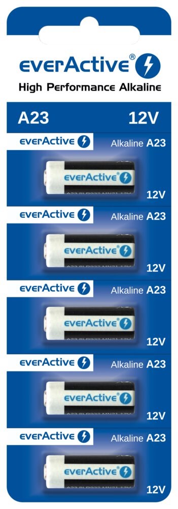 Alkaliparistot everActive A23 12V - läpipainopakkaus 5 kpl - KorhoneCom