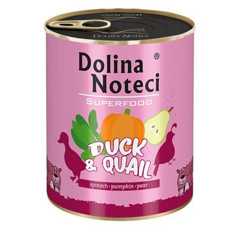 Dolina Noteci Superfood with duck and quail - wet dog food - 800g