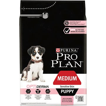 Purina Pro Plan Medium Puppy Herkkäihoinen 12 kg Aikuinen lohi - KorhoneCom