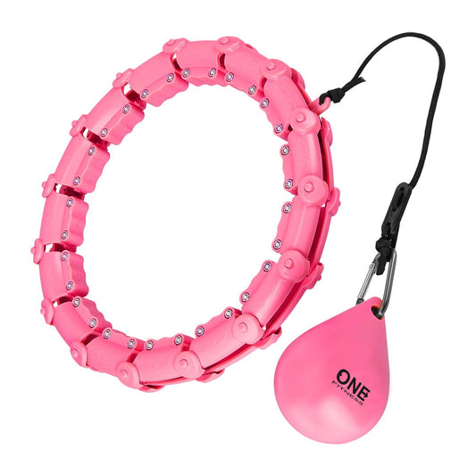 Hula Hop One Fitness OHA02 painon kanssa vaaleanpunainen - KorhoneCom
