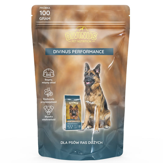 DIVINUS Performance - kuiva koiranruoka - 100 g - KorhoneCom