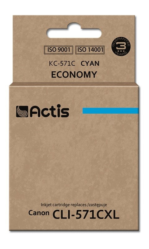Actis KC-571C ink for Canon printer; Canon CLI-571C replacement; Standard; 12 ml; cyan