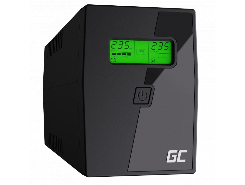 Green Cell UPS02 keskeytymätön virtalähde (UPS) Line-Interactive 0,8 kVA 480 W 2 AC-pistorasiaa - KorhoneCom