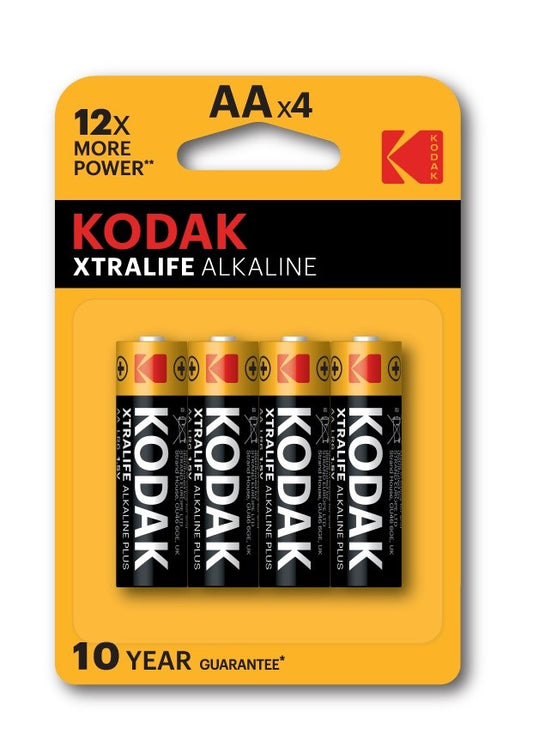 Kodak XTRALIFE alkalinen AA-paristo (4 kpl) - KorhoneCom