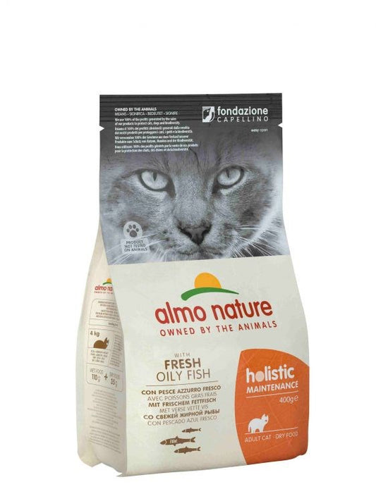ALMO NATURE Holistic Adult with fatty fish - Dry cat food - 400 g