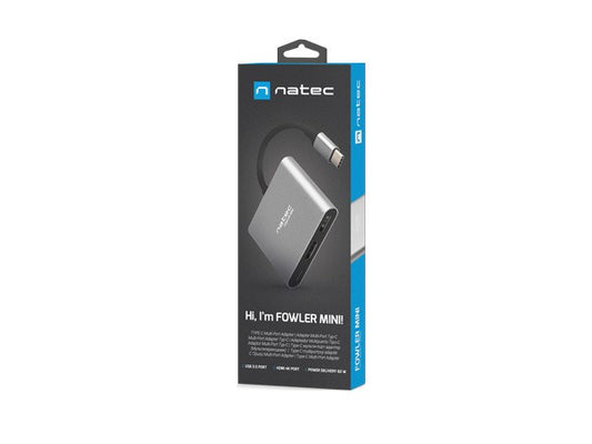 NATEC MULTI PORT FOWLER MINI (USB-C PD HDMI 4K) - KorhoneCom
