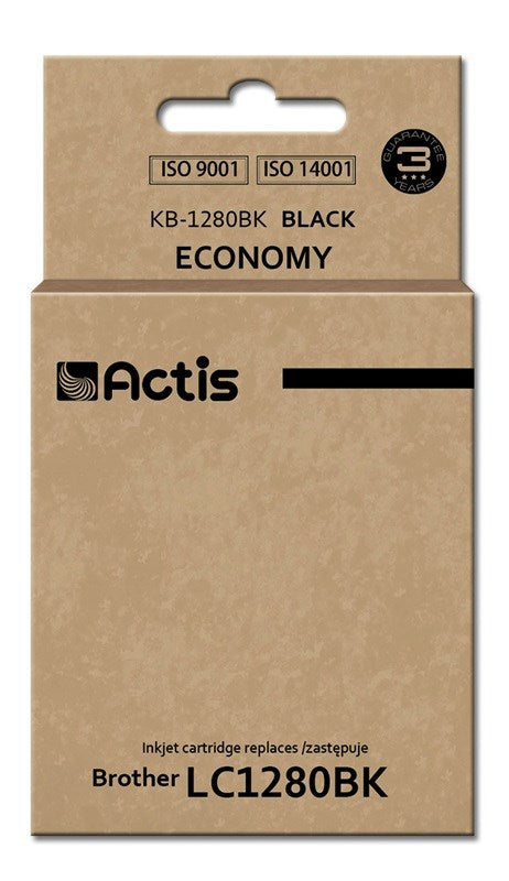 Actis KB-1280BK muste Brother tulostimeen; Brother LC1280Bk korvaava muste; Standard; 60 ml; musta - KorhoneCom
