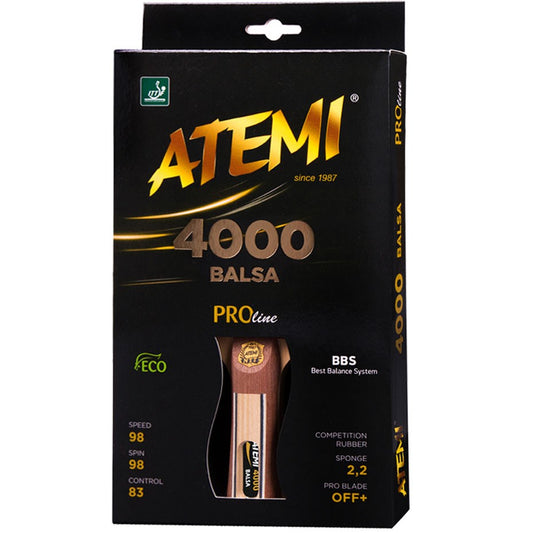 Atemi 4000 Balsa anatomical table tennis racket