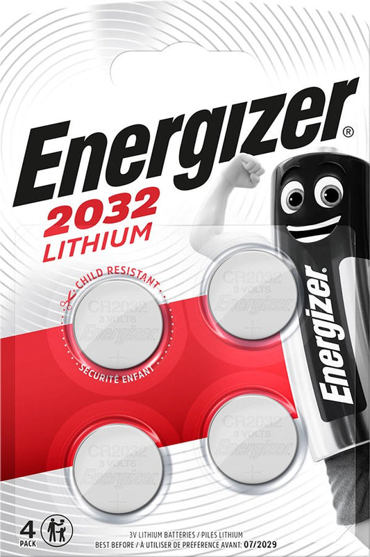 ENERGIZER BATTERIES FOR SPECIAL PRODUCT CR2032 3V 4 PCS