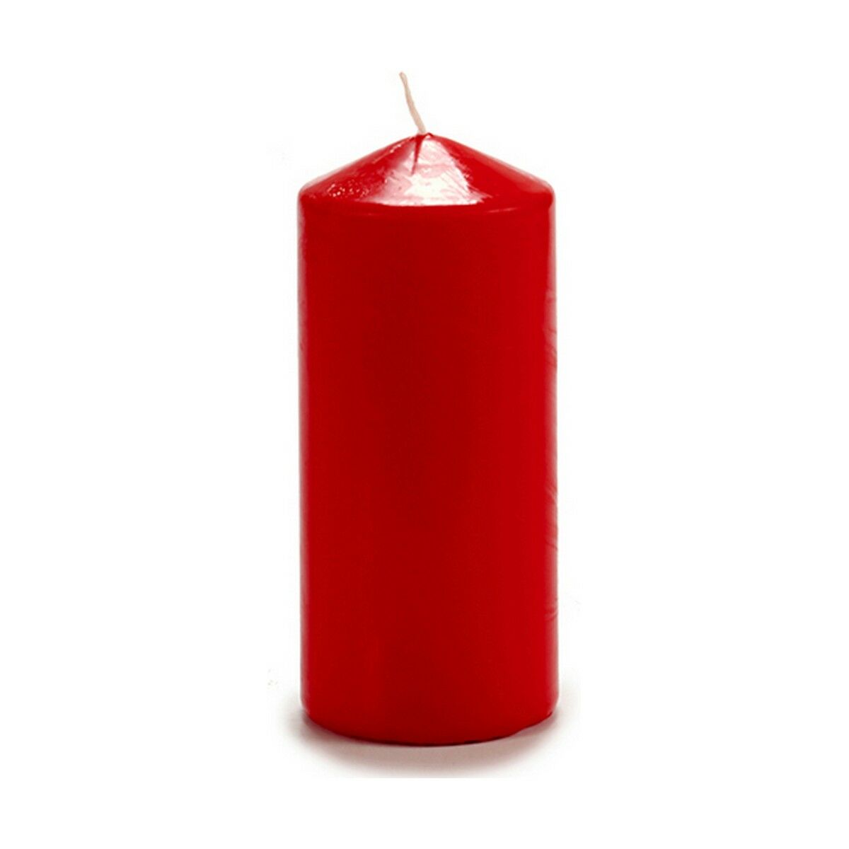 Candle 15.5 cm Red Wax (4 parts)