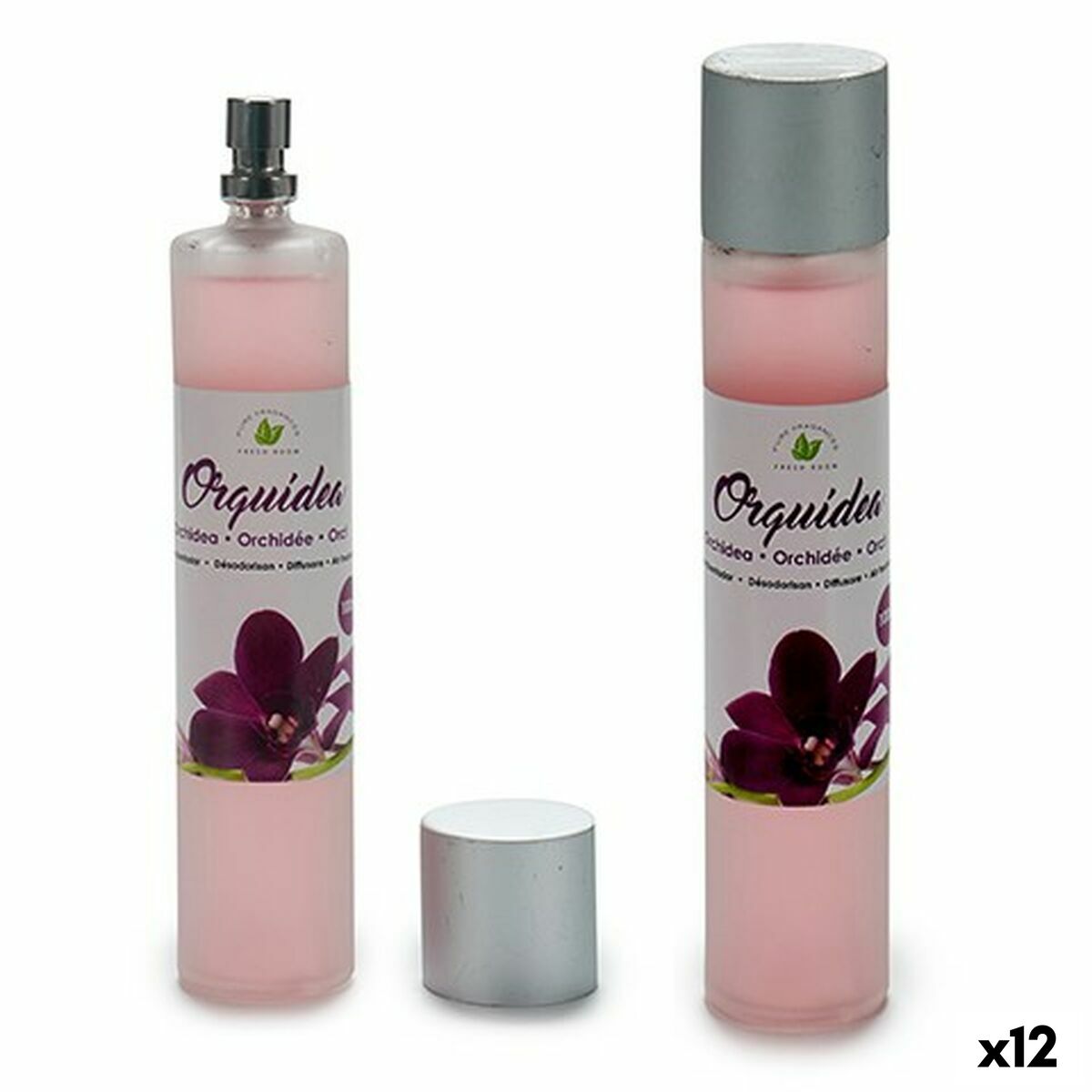 Air Freshener Spray Orchid Plastic Glass (100 ml) (12 parts)