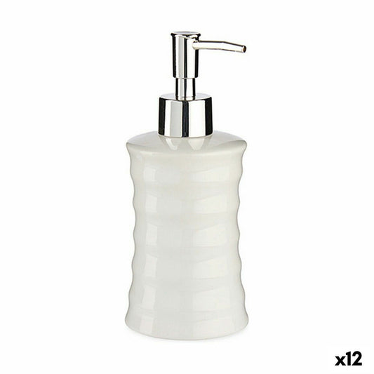 Soap dispenser Aallot Ceramic Metal White (260 ml) (12 parts)