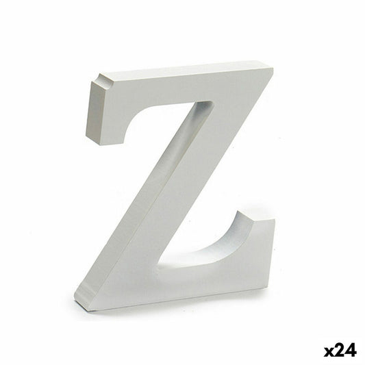 Letter Z Wood White (2 x 16 x 14.5 cm) (24 parts)