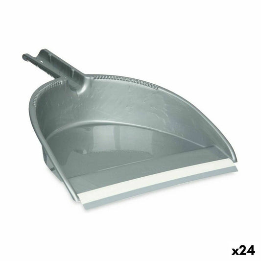 Trash shovel Hand Silver Plastic (23 x 33 x 7.5 cm) (24 parts)