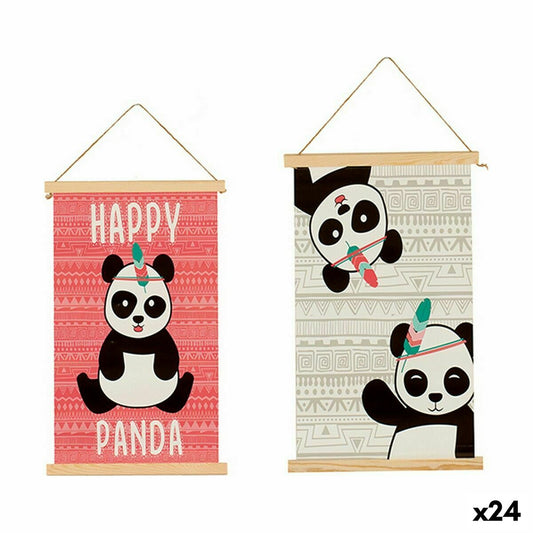 Wall decoration Panda bear 1 x 54 x 33 cm (24 parts)