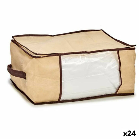Storage bag Cream Polyester polypropylene 27 L 45 x 30 x 20 cm (24 parts)