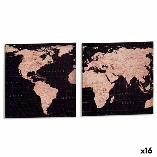 Fabric World map 1.5 x 40 x 40 cm (16 parts)