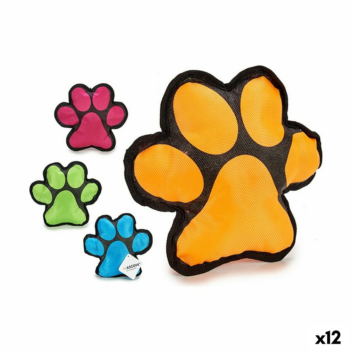 Dog chew toy Animal footprints 7 x 22 x 22 cm (12 parts)