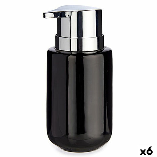 Soap dispenser Black Silver Metal Ceramic 350 ml (6 parts)