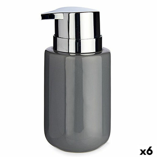 Soap dispenser Gray Silver Metal Ceramic 350 ml (6 parts)
