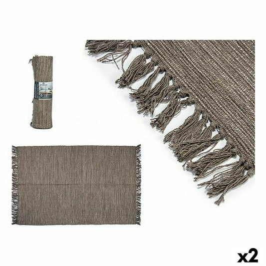 Carpet Brown 120 x 80 x 1 cm (2 parts)