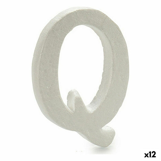Letter Q White polystyrene 1 x 15 x 13.5 cm (12 parts)