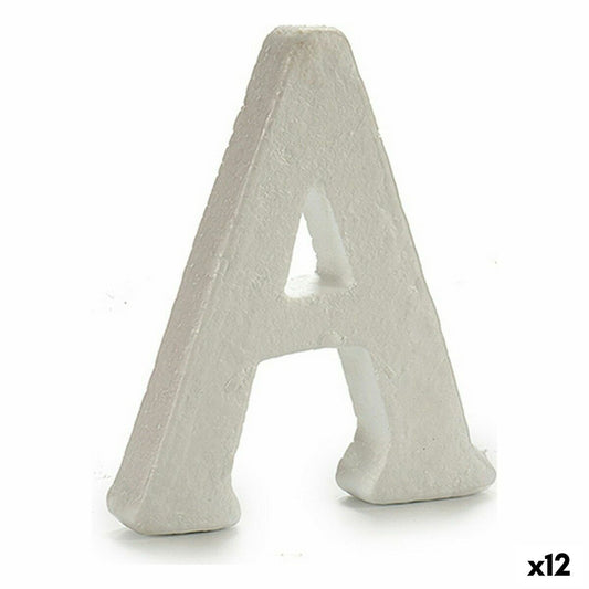Letter A White polystyrene 1 x 15 x 13.5 cm (12 parts)