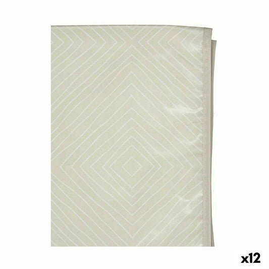 Tablecloth Waxed fabric Beige Diagonal 140 x 180 cm (12 parts)